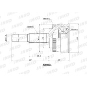 ШРУС INKO, внешний, арт. 320017A