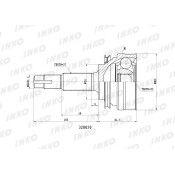 ШРУС INKO, внешний, арт. 320050