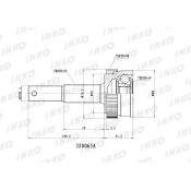 ШРУС INKO, внешний, арт. 320065A