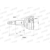 ШРУС INKO, внешний, арт. 320066