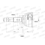 ШРУС INKO, внешний, арт. 320071