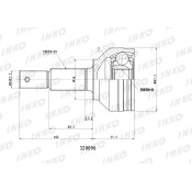 ШРУС INKO, внешний, арт. 320096