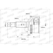 ШРУС INKO, внешний, арт. 320101A