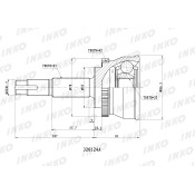 ШРУС INKO, внешний, арт. 320124A