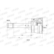 ШРУС INKO, внешний, арт. 320127