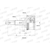 ШРУС INKO, внешний, арт. 320142A