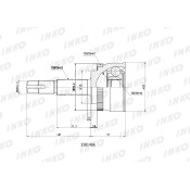 ШРУС INKO, внешний, арт. 320146A
