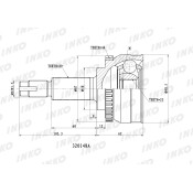 ШРУС INKO, внешний, арт. 320148A