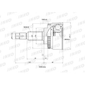 ШРУС INKO, внешний, арт. 320164A