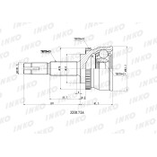 ШРУС INKO, внешний, арт. 320173A
