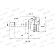 ШРУС INKO, внешний, арт. 321019A