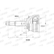 ШРУС INKO, внешний, арт. 321020