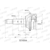 ШРУС INKO, внешний, арт. 321026A