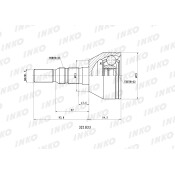 ШРУС INKO, внешний, арт. 321033