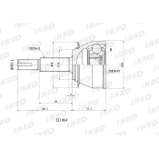 ШРУС INKO, внешний, арт. 321064