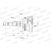 ШРУС внешний 33/25 ABS 29 | перед прав/лев INKO, арт. 321075A