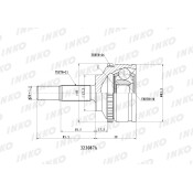 ШРУС INKO, внешний, арт. 323087A