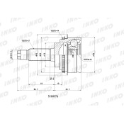 ШРУС INKO, внешний, арт. 326027A