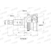 ШРУС INKO, внешний, арт. 327012A