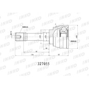 ШРУС INKO внешний, арт. 327055