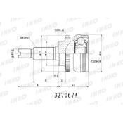 ШРУС INKO, внешний, арт. 327067A