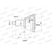ШРУС INKO, внешний, арт. 328003