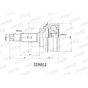ШРУС INKO, внешний, арт. 329012