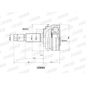 ШРУС INKO, внешний, арт. 329060