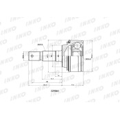 ШРУС INKO, внешний, арт. 329064
