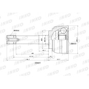 ШРУС INKO, внешний, арт. 329097