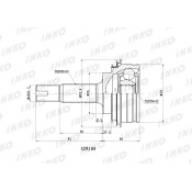 ШРУС INKO, внешний, арт. 329104