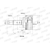 ШРУС INKO, внешний, арт. 329120A