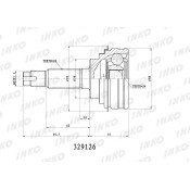 ШРУС INKO, внешний, арт. 329126