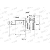 ШРУС INKO, внешний, арт. 329126A