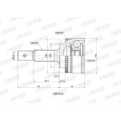 ШРУС INKO, внешний, арт. 329131A
