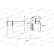 ШРУС INKO, внешний, арт. 329136