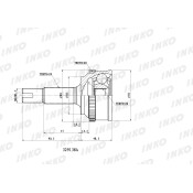 ШРУС INKO, внешний, арт. 329138A