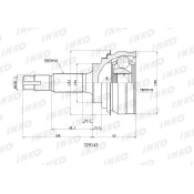 ШРУС INKO, внешний, арт. 329143