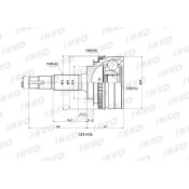 ШРУС INKO, внешний, арт. 329143A
