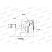 ШРУС INKO, внешний, арт. 329151A