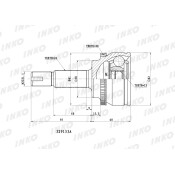 ШРУС INKO, внешний, арт. 329153A