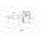 ШРУС INKO, внешний, арт. 329173