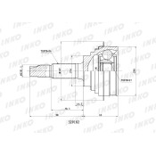 ШРУС INKO, внешний, арт. 329182