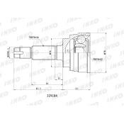 ШРУС INKO, внешний, арт. 329184