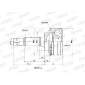 ШРУС INKO, внешний, арт. 329185A