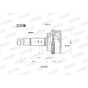 ШРУС INKO, внешний, арт. 329186A