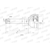 ШРУС INKO, внешний, арт. 329190