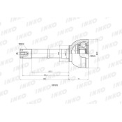 ШРУС INKO, внешний, арт. 329191