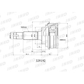 ШРУС INKO, внешний, арт. 329192