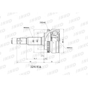 ШРУС INKO, внешний, арт. 329193A